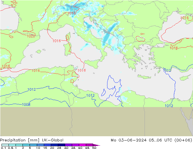 Precipitación UK-Global lun 03.06.2024 06 UTC