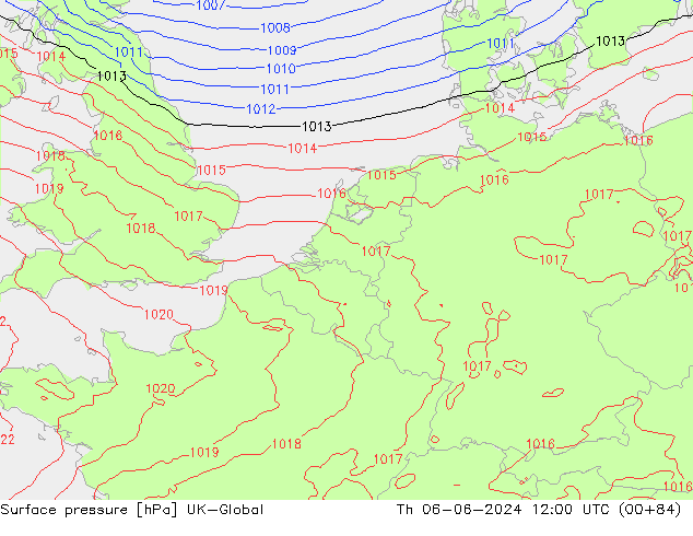 pressão do solo UK-Global Qui 06.06.2024 12 UTC