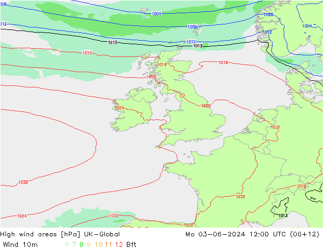 High wind areas UK-Global Mo 03.06.2024 12 UTC