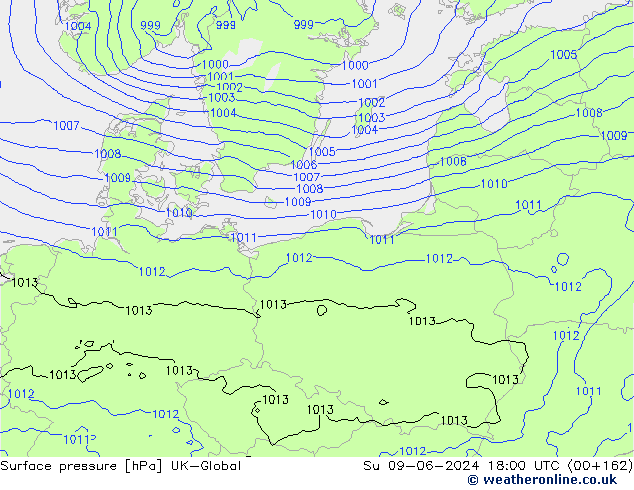 pressão do solo UK-Global Dom 09.06.2024 18 UTC