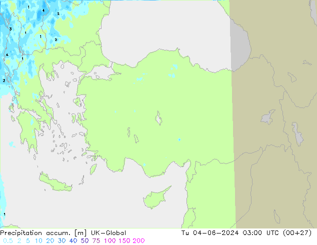 Precipitation accum. UK-Global вт 04.06.2024 03 UTC