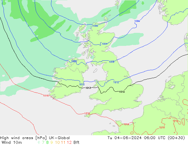 Windvelden UK-Global di 04.06.2024 06 UTC