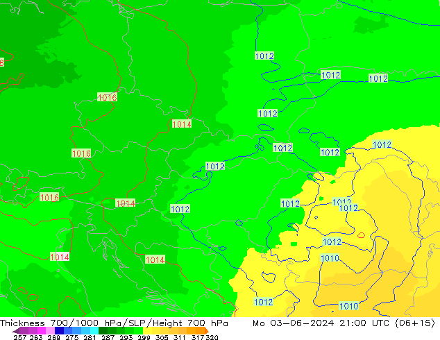 Thck 700-1000 hPa UK-Global Mo 03.06.2024 21 UTC