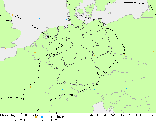 Wolkenschichten UK-Global Mo 03.06.2024 12 UTC