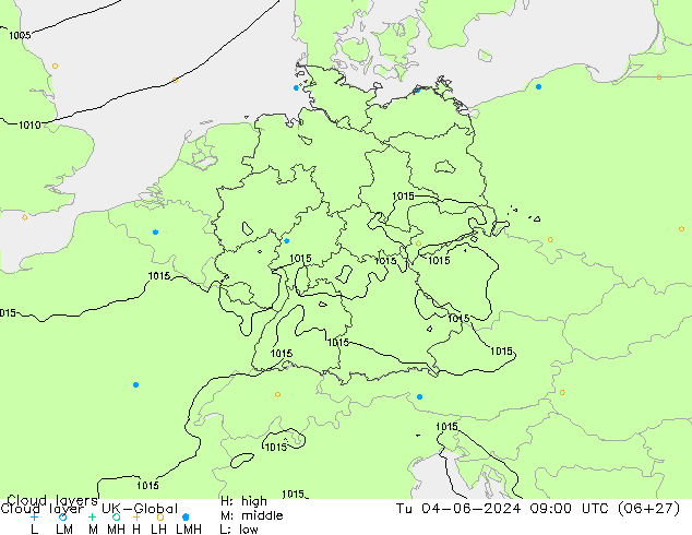 Cloud layer UK-Global  04.06.2024 09 UTC