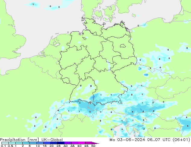 Neerslag UK-Global ma 03.06.2024 07 UTC