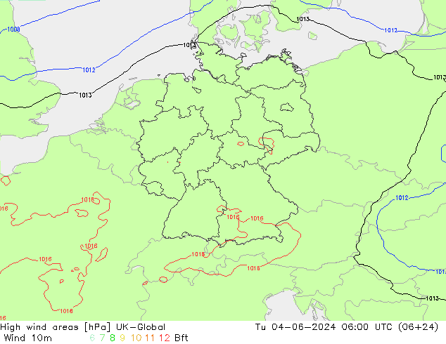 High wind areas UK-Global Tu 04.06.2024 06 UTC