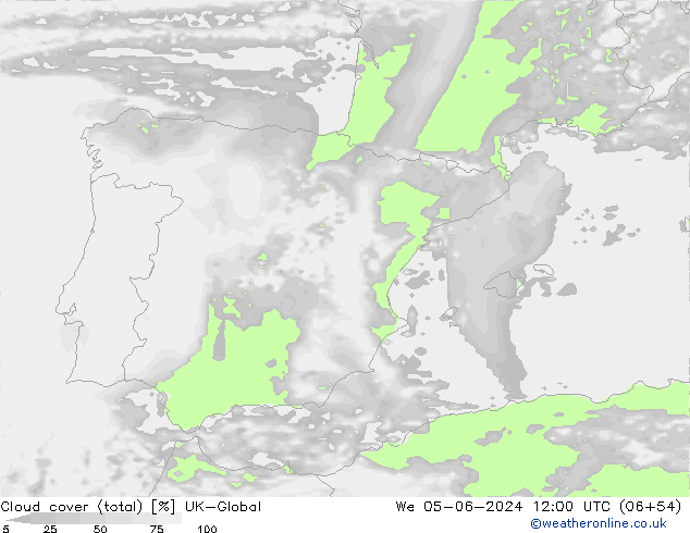 nuvens (total) UK-Global Qua 05.06.2024 12 UTC