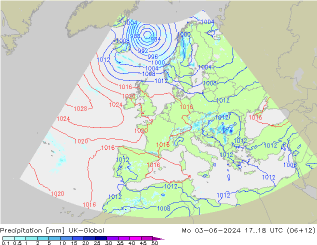 Precipitazione UK-Global lun 03.06.2024 18 UTC