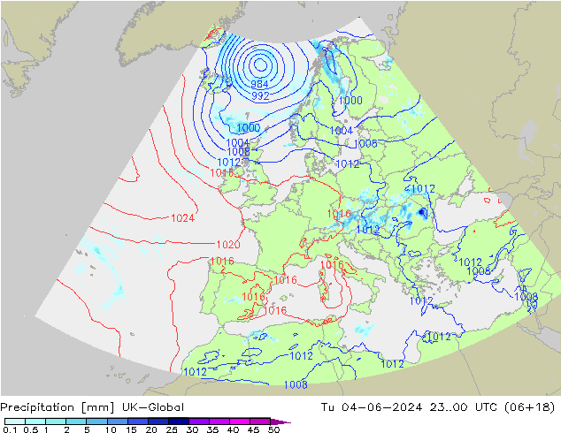 Precipitation UK-Global Tu 04.06.2024 00 UTC