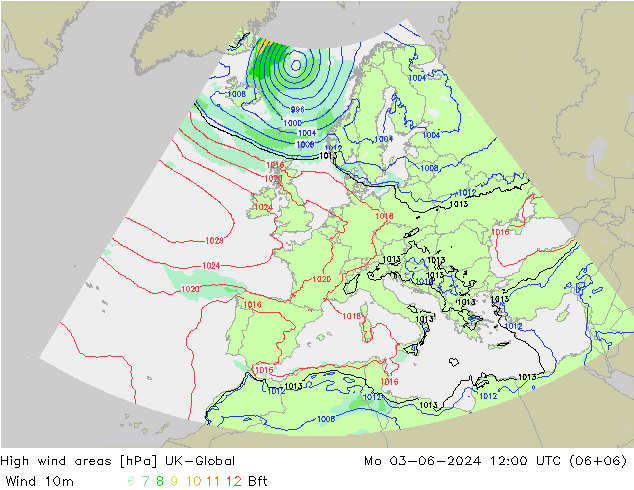 High wind areas UK-Global  03.06.2024 12 UTC