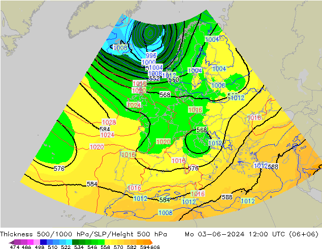 Thck 500-1000hPa UK-Global  03.06.2024 12 UTC