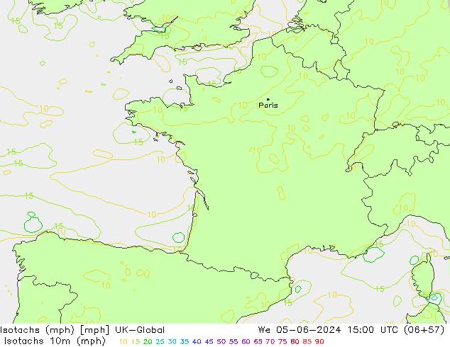 Isotachs (mph) UK-Global ср 05.06.2024 15 UTC