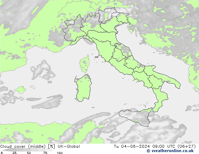 Nubes medias UK-Global mar 04.06.2024 09 UTC