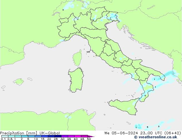 Precipitación UK-Global mié 05.06.2024 00 UTC