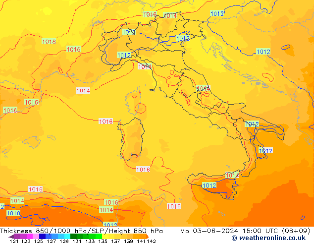 Thck 850-1000 hPa UK-Global Po 03.06.2024 15 UTC