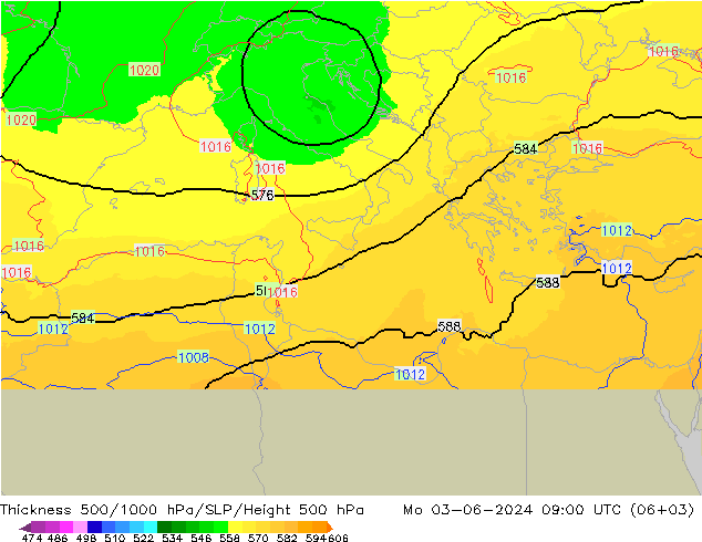 Thck 500-1000hPa UK-Global lun 03.06.2024 09 UTC