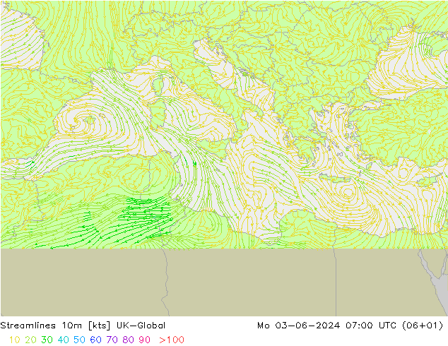 Streamlines 10m UK-Global Mo 03.06.2024 07 UTC