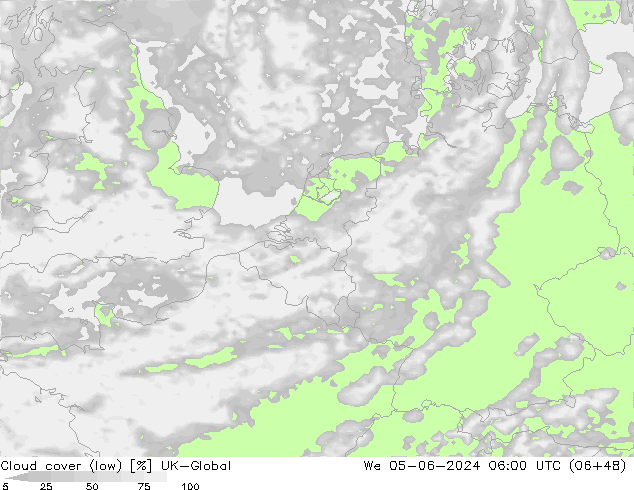 nízká oblaka UK-Global St 05.06.2024 06 UTC