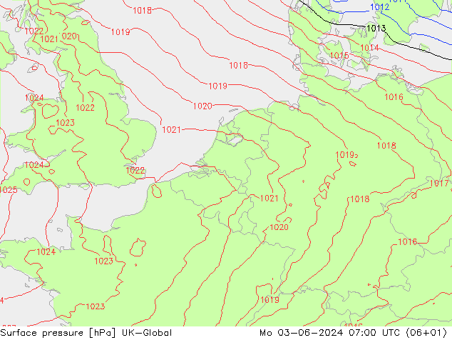 pressão do solo UK-Global Seg 03.06.2024 07 UTC