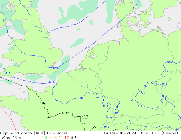 High wind areas UK-Global Tu 04.06.2024 15 UTC