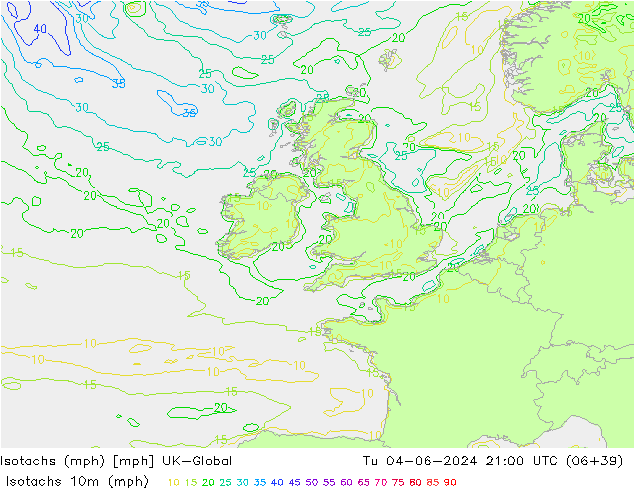 Isotachs (mph) UK-Global  04.06.2024 21 UTC