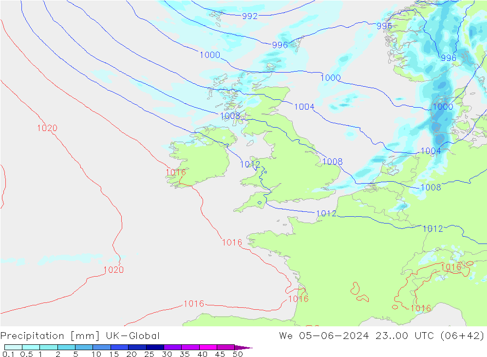 Srážky UK-Global St 05.06.2024 00 UTC