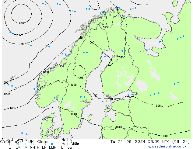 Wolkenschichten UK-Global Di 04.06.2024 06 UTC