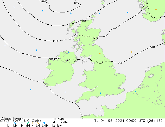 Cloud layer UK-Global Tu 04.06.2024 00 UTC