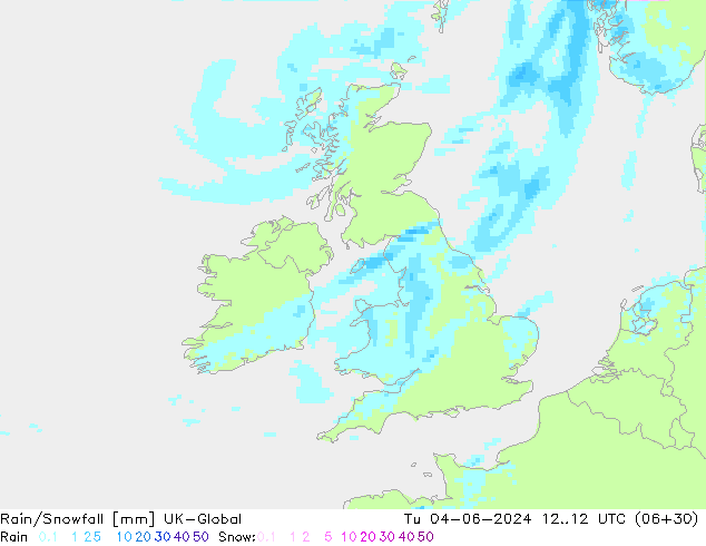 Lluvia/nieve UK-Global mar 04.06.2024 12 UTC