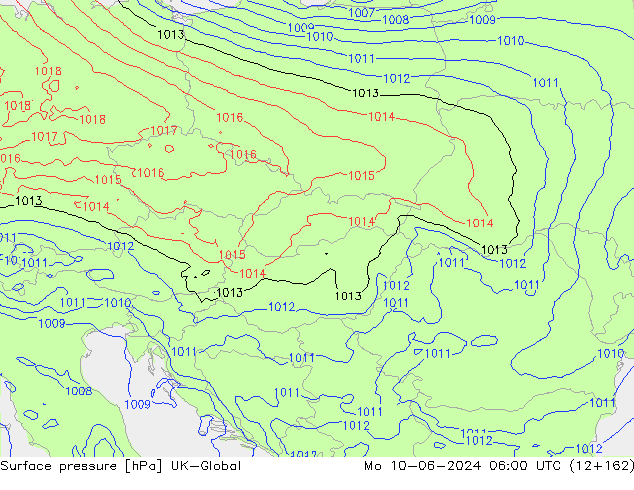 Yer basıncı UK-Global Pzt 10.06.2024 06 UTC