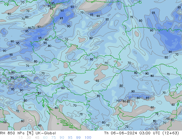 RH 850 hPa UK-Global Th 06.06.2024 03 UTC