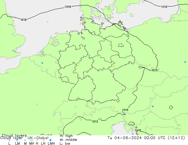 Cloud layer UK-Global mar 04.06.2024 00 UTC
