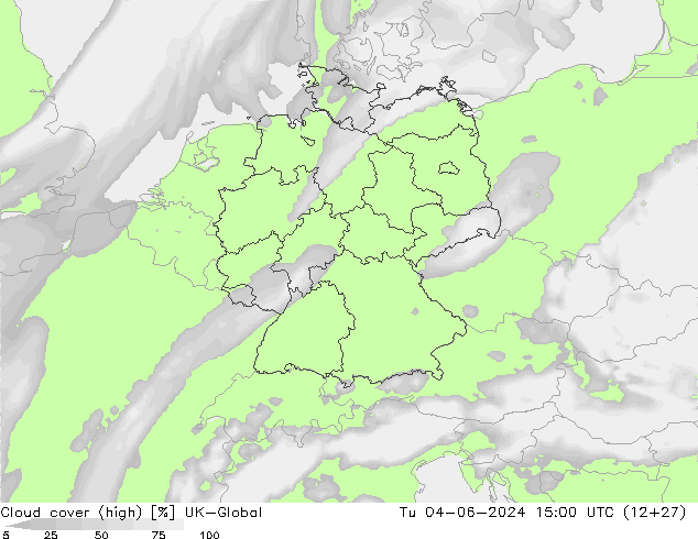 Nuages (élevé) UK-Global mar 04.06.2024 15 UTC