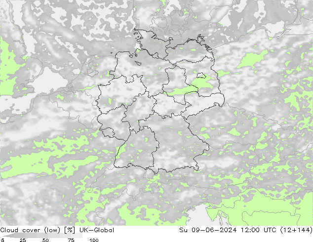 nízká oblaka UK-Global Ne 09.06.2024 12 UTC