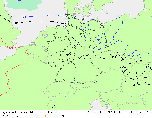 High wind areas UK-Global Qua 05.06.2024 18 UTC