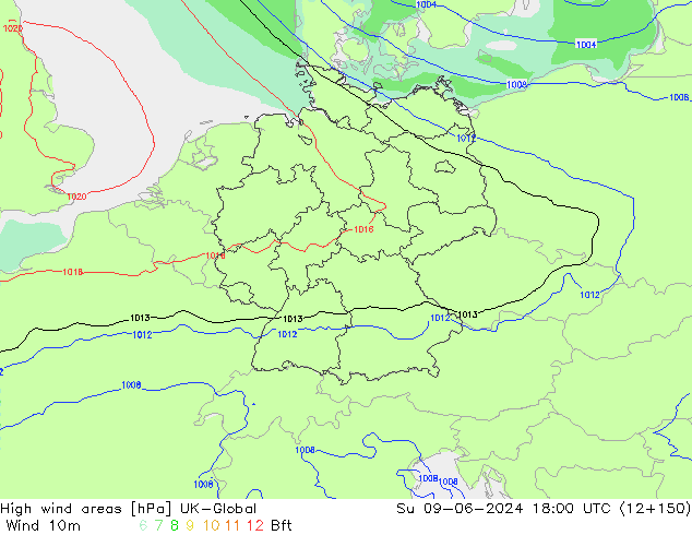 High wind areas UK-Global Ne 09.06.2024 18 UTC