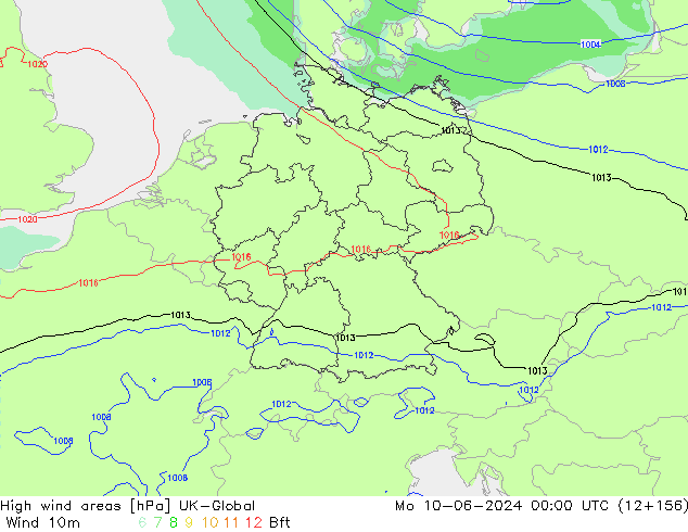 High wind areas UK-Global lun 10.06.2024 00 UTC