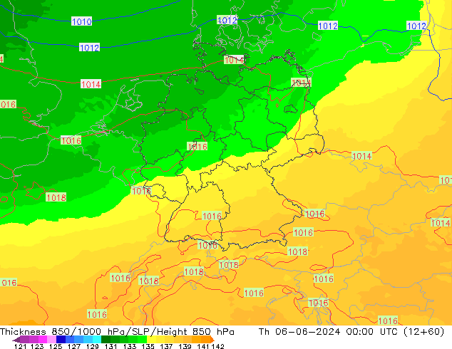 Thck 850-1000 hPa UK-Global Th 06.06.2024 00 UTC