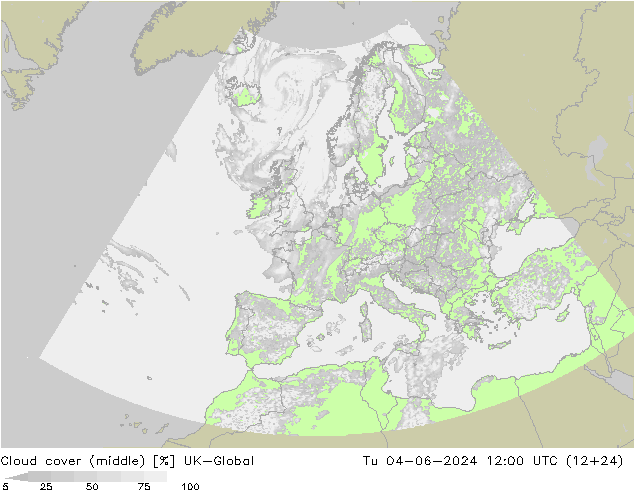 Bewolking (Middelb.) UK-Global di 04.06.2024 12 UTC