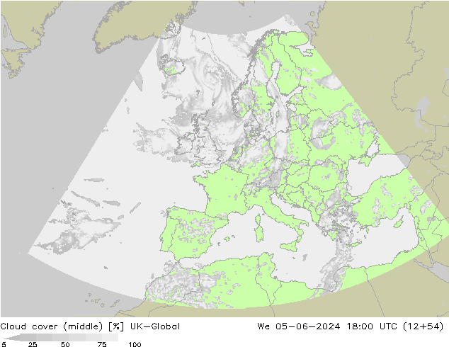 Cloud cover (middle) UK-Global We 05.06.2024 18 UTC