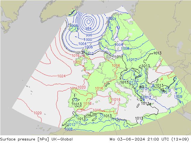 Yer basıncı UK-Global Pzt 03.06.2024 21 UTC