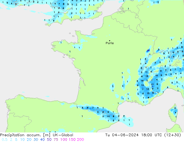Precipitación acum. UK-Global mar 04.06.2024 18 UTC