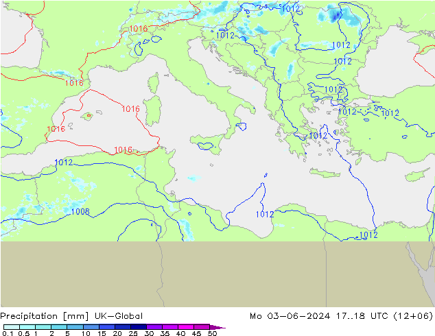 Precipitation UK-Global Mo 03.06.2024 18 UTC