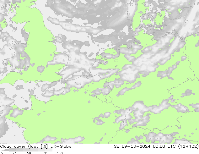 nízká oblaka UK-Global Ne 09.06.2024 00 UTC