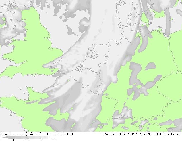 Nuages (moyen) UK-Global mer 05.06.2024 00 UTC