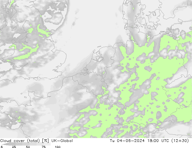 Wolken (gesamt) UK-Global Di 04.06.2024 18 UTC
