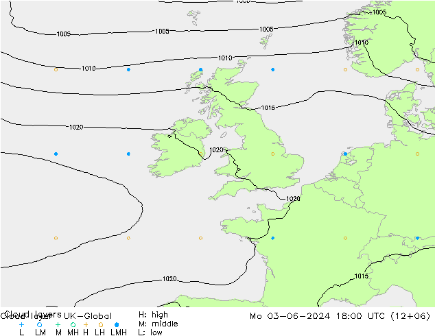 Cloud layer UK-Global Po 03.06.2024 18 UTC