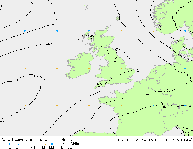 Cloud layer UK-Global Ne 09.06.2024 12 UTC