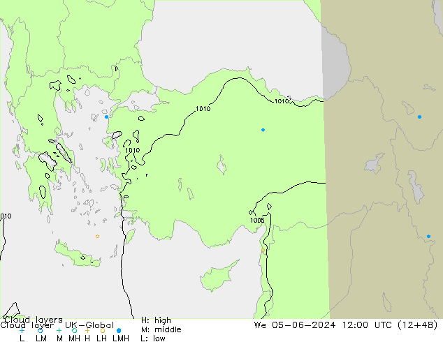 Wolkenschichten UK-Global Mi 05.06.2024 12 UTC